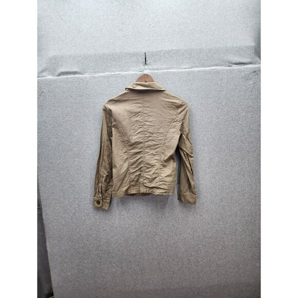 Appleseeds Petites 4P Womens Linen & Rayon Khaki Jacket - Picture 5 of 5